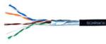 Schrack Cablu Schrack, F/UTP Cat. 5e, HSEKF424E3, 4x2xAWG24, PE de exterior, negru, cutie (HSEKF424E3)