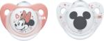 Nuk Силиконови залъгалки NUK - Mickey, 6-18 месеца, 2 броя (10736124-Момиче)