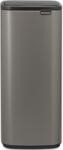 Brabantia 238260 Bo Touch Bin Nyomófedeles Hulladékgyűjtő, 30 L Acél, Platinaszürke