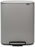 Brabantia Bo Pedal Bin Pedálos Hulladékgyűjtő - 60 L, M Méret, Acél, Betonszürke Ásványi Textúra
