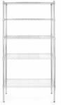 Tárolóállvány 5 polccal, HENDI, Króm, 910x455x(H)1830mm (812204)