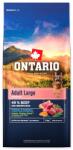 ONTARIO Adult Large Beef & Brown Rice 12 kg + Rabbit Snack 500g GRÁTISZ