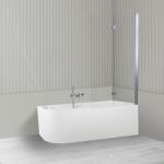 Oltens Készlet sarokkád Oltens Hulda 11004000, zuhanyparaván Oltens Sela 23202100 (18009000)