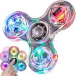  LED-es világító forgó, átlátszó izgő-érzékelős játék