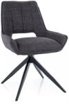 SIGNAL MEBLE Tello Bjorn Forgó Szék Sötétszürke Szövet Fekete Vázzal (SIG-TELLOBJCCSZ) - pepita