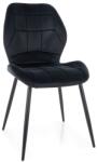  Étkezőszék JAKE VELVET fekete
