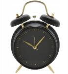 Koopman Asztali óra Ébresztőóra fekete arany Analóg karóra 16 cm Kandalló komódhoz (C37568630)