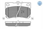 Meyle Fékbetét Lexus T. Gs/is 05-