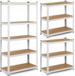 Humberg Fém Raktári Állvány Garázsba, Irodába 180x90x30cm 875kg Fehér Humberg (4844)