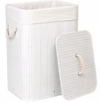 Gockowiak Bambusz kosár fedéllel 80L 1 rekeszes Fehér (5902340317136)