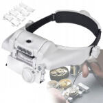  8x-os nagyítós szemüveg, fejnagyító Led világítással Vizor HR2 (6932586014321)