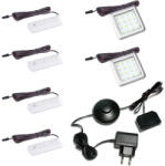 Intenso Bútormegvilágító rendszer faliszekrényhez - 4 fénypont + 2 modul (fehér)