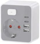 Technik Stecher Schuko, 2x USB-A, 2x USB-C, intrerupator Technik TPA34 (ELAD-TPA34-THK)