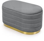 AKORD Furniture Factory AKORD BELLA Tárolós Puff Welur Grafitszürke (AKO-PUBELLA-DG)