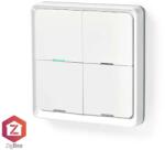 Nedis Intrerupator Smart Zigbee 3.0, 12 setari, aparent, alb, Nedis (ZBWS40WT) - vitacom
