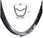 SunRinglé Helix TR25 MTB felni, 27, 5 colos (584x25/21 mm), 28H, tárcsafékes, illesztett, TL-Ready, fekete