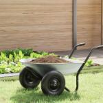 vidaXL Talicska tálca csere Ezüst 90 x 63 x 28 cm Acél (42007977)