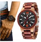  Férfi Karóra Bambusz Fa Barna Könnyű Öko Üzleti Ajándék