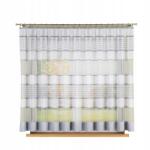  Függöny Készre Varrva, Szép, Szalaggal, Modern Csíkos Passos New Silver 800x160 (wymiar 280,00 x 700,00 cm)