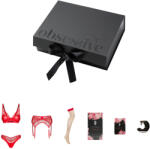 Obsessive Aloisa - 6 részes szexi fehérnemű ajándék szett (piros) (5901688268926) - szexshop