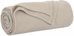 vidaXL Dobós takaró Bézs 240 x 220 cm Gyapjú (42017007)
