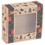 TipTopHome Ablakos Ajándékdoboz 150x140x55mm Box Karácsonyi Banderola