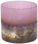 H&L Arany gyertyatartó teamécseshez, rózsaszín (A306-RU-00)