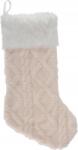 H&L Karácsonyi harisnya 27x50cm, kötött mintájú, bézs (A864-BE-00)
