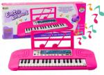LEAN Toys Gyermek elektromos zongora 36 dallam rózsaszín (18237)