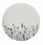 Clay Kerámia lapos tányér Cream Garden Color ø 26, 5cm, krém/fekete (8955-00-85)