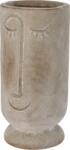 H&L Virágcserép Moai arccal bézs, 45 cm magas, mosolygós arc (A943-0A-00)