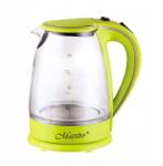 Maestro Feel-Maestro MR-064-GREEN 1, 7L 2000W üveg elektromos vízforraló (MR-064)