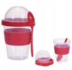 EH Jogo joghurtos pohár kanállal, piros (551010000190)