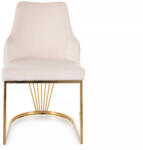  Alure Velvet Bársony Étkezőszék Világos Bézs Arany Vázzal (SIG-ALUREVZLJBE)