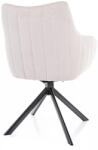  Azalia Brego Forgó Étkezőszék Világos Bézs Szövet Fekete Vázzal (SIG-AZALIABRCJBE22)