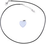 Kincsecske Kollekció Angyalszív nyaklánc - opálfehér szív medállal