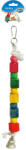 Duvo Plus Rope Ring with Colorful Cubes & Bell - Цветна играчка за птици със звънче 35 см