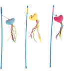 Duvoplus Cat toy - Играчка за котки, въдица със сърчице, 53 см