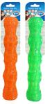 Duvo Plus TPR Stick Squeaky - Здрава, плаваща TPR играчка за кучета, почиства зъбите и масажира венците, 28 см