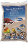 Duvo Plus Brown Shell Sand - Естествен кафяв пясък с миди и анасон за клетки на птици 5 кг
