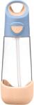 b.box Bottle with Straw kulacs szívószállal Peach 600 ml