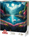 Art Puzzle Пъзел Art Puzzle от 500 части - Лебедово езеро на лунна светлина (40509)