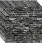 NEXTLY 40 x 3D NEXTLY öntapadós tapéta készlet, falra vagy mennyezetre, vízálló, állítható, erős ragasztó, könnyen felszerelhető, lefedettség 21, 2 nm, 70x77 cm, tégla kivitel, szürke-fekete, kód 23 (s40tpt2