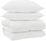 vidaXL Téli takaró párnával 3 pcs Fehér Mikroszál 3377827 (3377827)