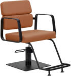 Gabbiano Porto fekete és narancssárga fodrászszék