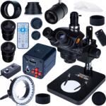  Mikroskop trinokularowy 7-45x + Barlow 0, 5x + Kamera 16MP 4K HDMI + LED 56 | C-Mount | Zoom optyczny | Serwis SMT | Elektronika | Inspekcja PCB