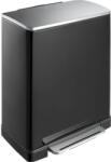 EKO 50 л черен кош за отпадъци с педал EKO от серия E-CUBE (EKO926850Black)
