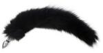 Rouge Stainless Steel Medium Butt Plug Tail - Real Fur