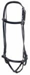 KARLSLUND Hannoveri orrszíjjal ellátott lovagló zablával Karlslund fekete