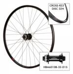 MACH1 Bicikli kerék Mach1 D. Cross-R23 32H - M6010 15x100 fekete